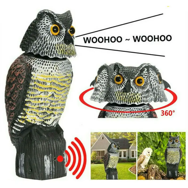 Реалистичный поддельный Сокол сова ястреб охотничий приманка Отпугиватель