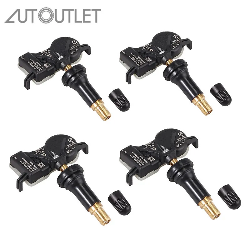 

Датчик давления в шинах AUTOUTLET, 4 шт., датчик давления в шинах 68313387AB для Dodge Jeep Chrysler, 433 МГц, датчик контроля давления в шинах