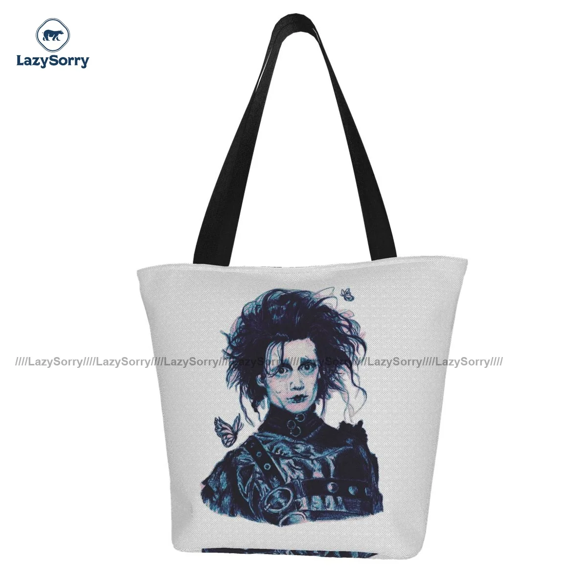 

Edward Scissorhands Shopping Bag Gifts Retro Handbag Cloth Work Student Bags