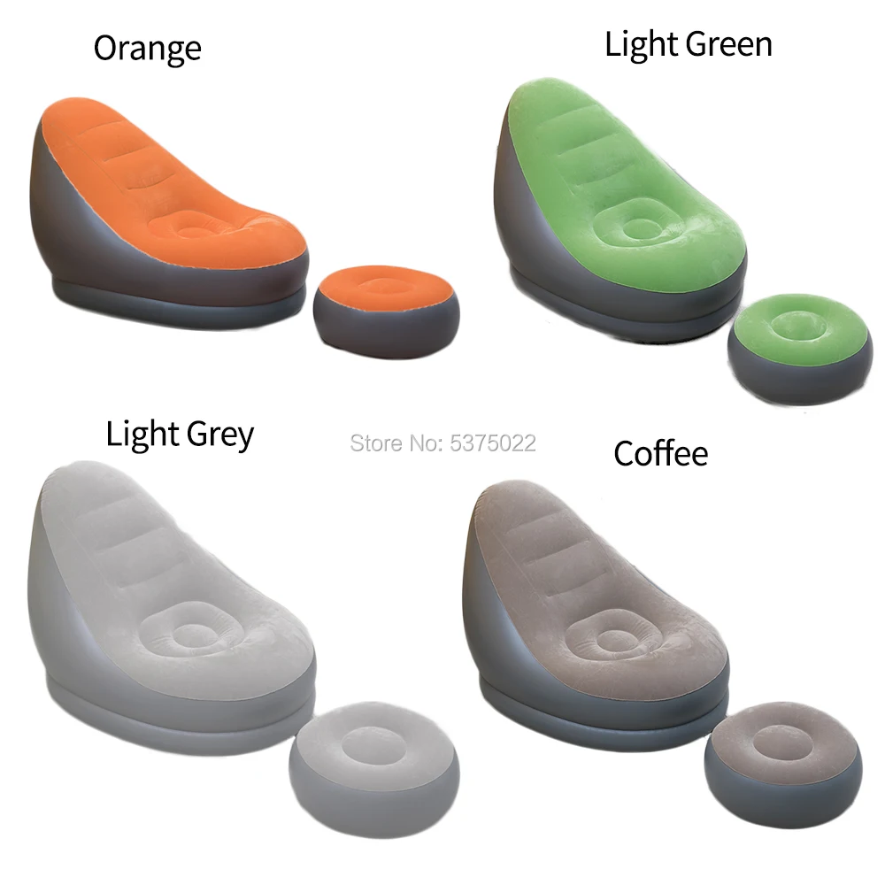 Расслабляющий диван надувной стул с оттоманкой для дома и сада|Садовые диваны| |