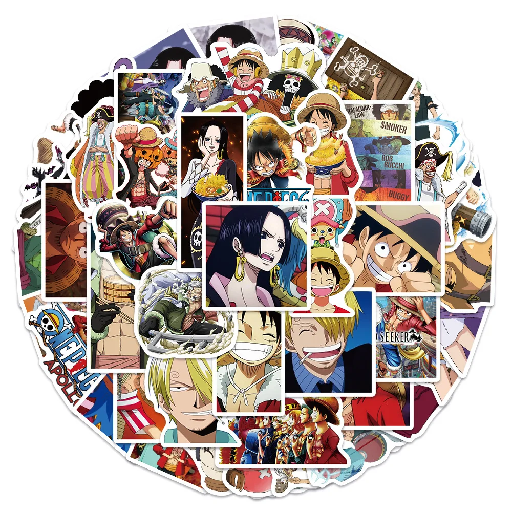

10/20/50Pcs Anime Cartoon Stickers One Piece Graffiti Sticker Laptop Pad Bicycle Luggage Notebook Loki Water Cup Hot Wholesale