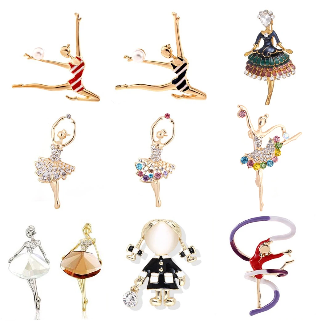 Броши для женщин различные дизайны год с изображением танцев Лебединого озера |