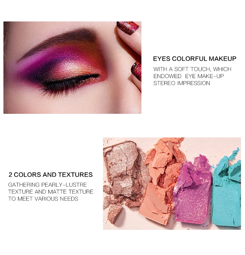 18 цветов матовое стекло с перламутровым эффектом палитра теней для век Меркурий