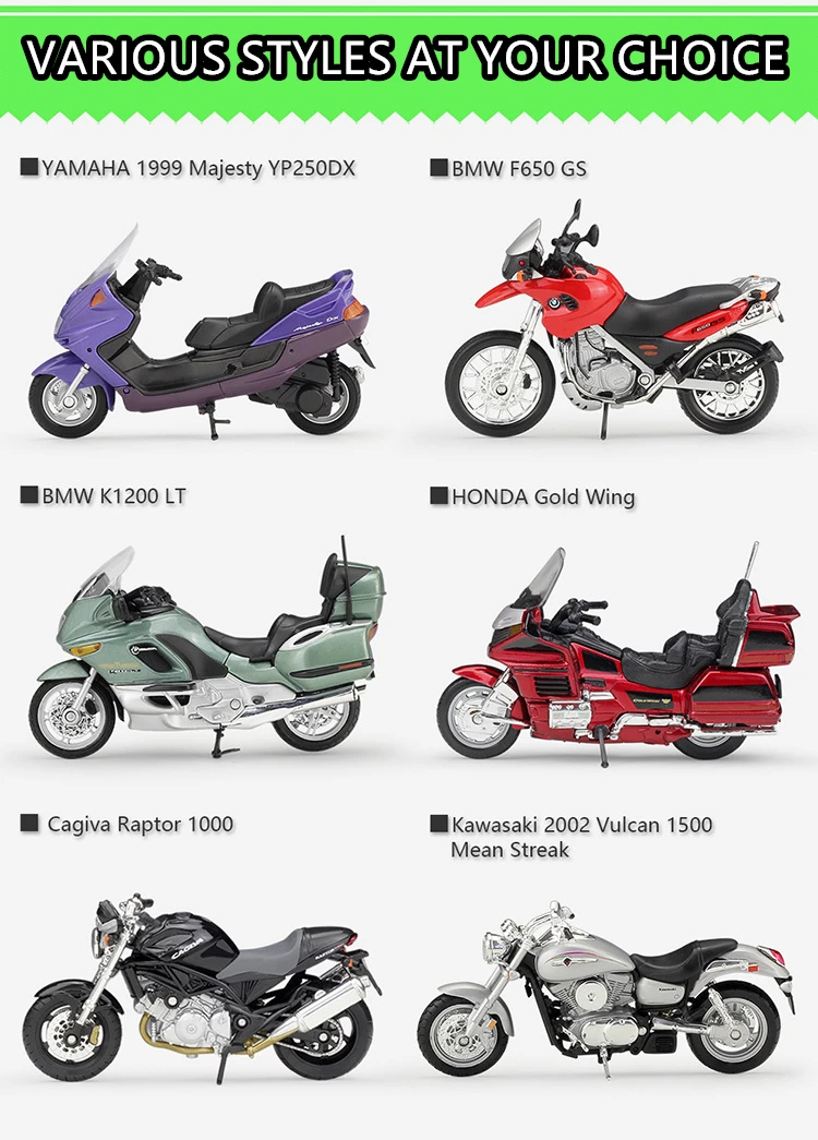 WELLY 1:18 HONDA Hornet литая под давлением модель мотоцикла из сплава игрушка для детей подарок на день рождения коллекция игрушек