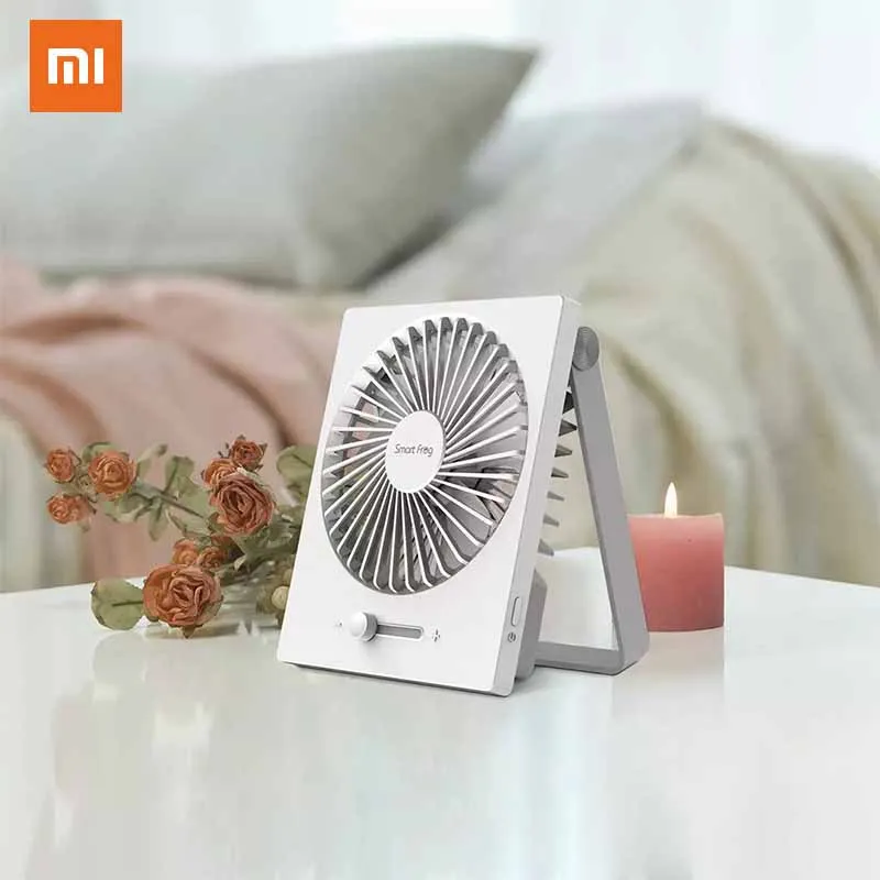 Xiaomi Wuji мини вентилятор зарядка складной USB белый 4 'ཆ часов выносливость