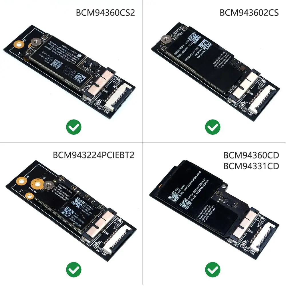 Кабель A/E BCM94360CD/BCM94360CS2/BCM943224PCIEBT2 Card To M.2 Key для Mac OS и Hackintosh | Компьютеры офис