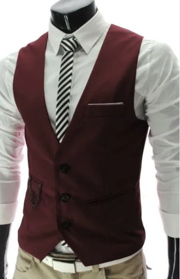 2019 Мужской приталенный классический жилет мужской повседневный деловой черный