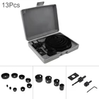 13 шт. 19 мм-127 мм набор сверл для резки отверстий набор сверлильный инструмент круглый чехол сверла для резки древесины гипсокартон ПВХ доска