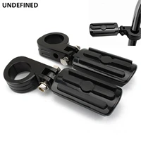 32mm 1 25 crash bar clamp motorcycle highway foot pegs footrest engine guard mount footpegs black for honda yamaha touring dyna
