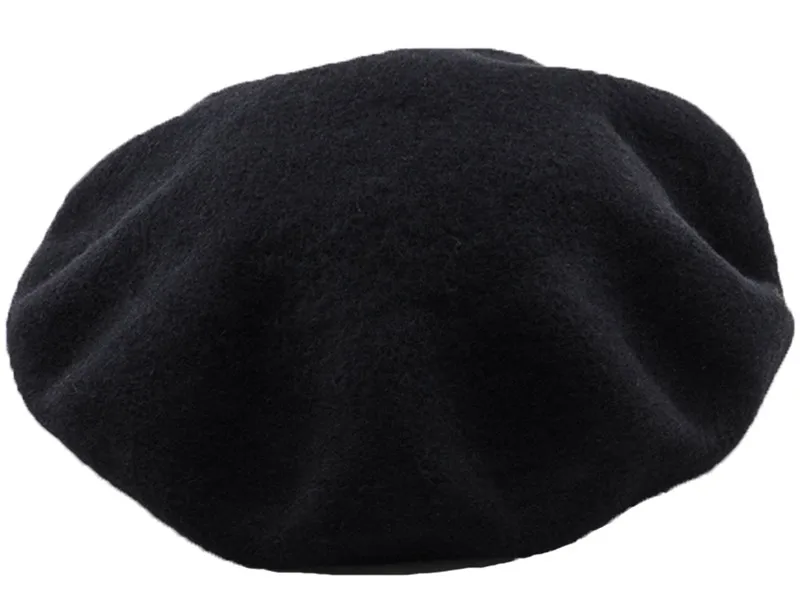 JOYHY Womens 100% Wool Japanese Style Artist Beret Hat 2021 Teens Girls Solid Color Winter Warm Boina Feminina Baret Flat Hat