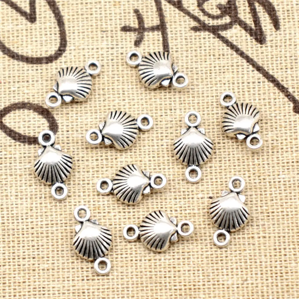 

Аксессуары для ювелирных изделий, цвет под старину, серебро, 30 шт., 9x15 мм