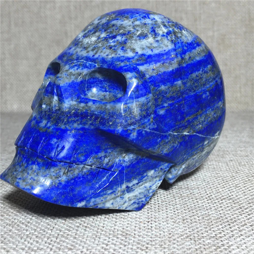 

natural cranium lapis lazuli quartz crystal specimen Home furnishing decoration stone Reiki healing amethyst skulls