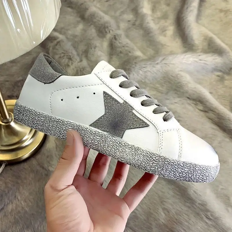 Женские кроссовки 2020New лучшее качество суперзвезды со звездами и блестками