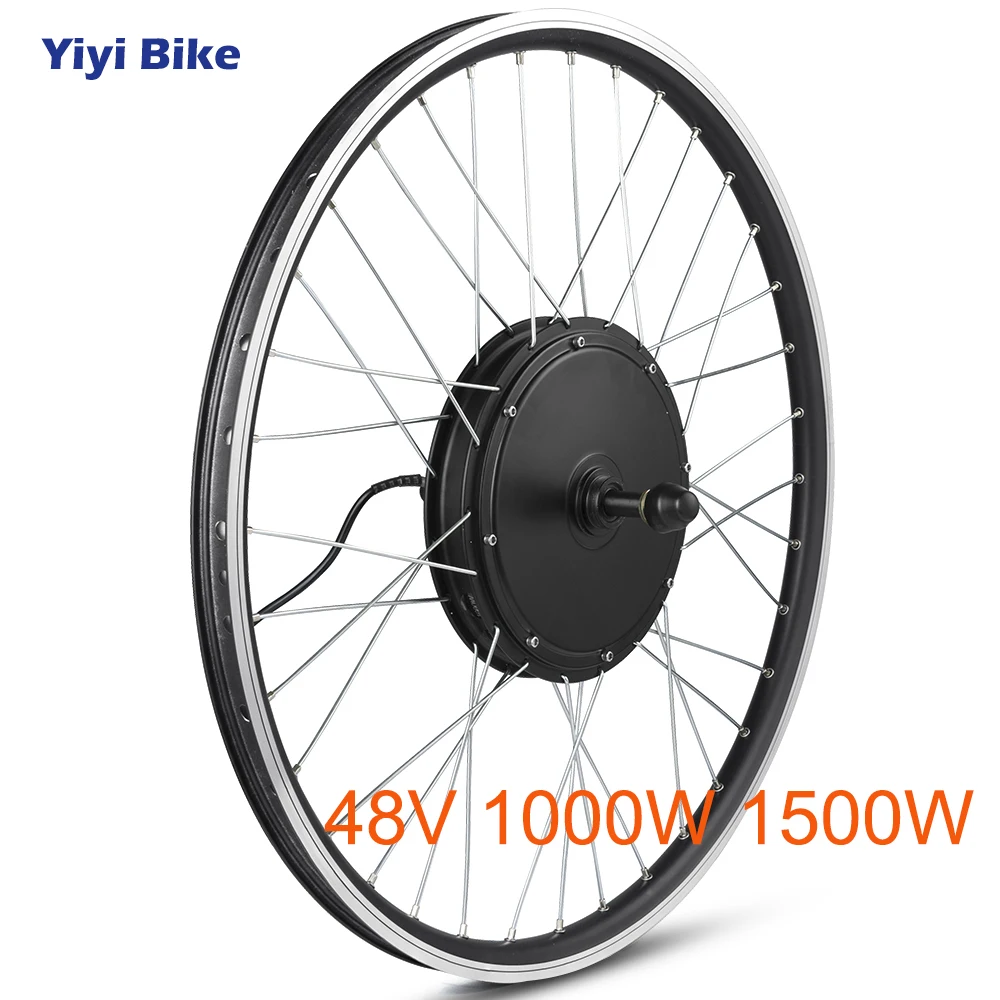 Online Elektrische Bike Conversion Kit Hinten Rad 1000W Elektrische Motor 48V 1500W Vorderrad Hub Motor E Bike Kit 20 26 28 700C Bike Motor