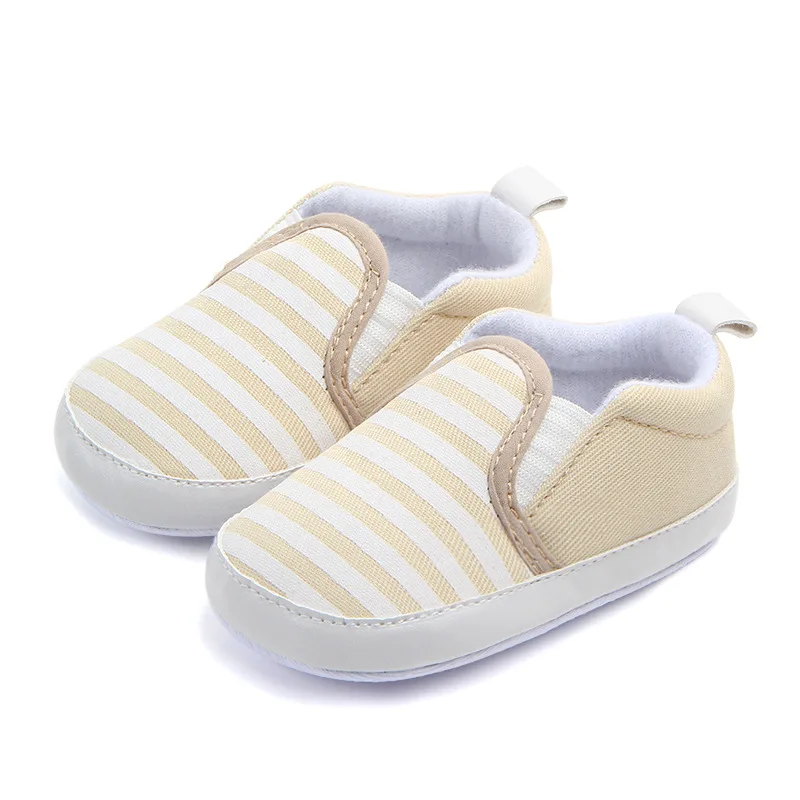 Striped Unisex Baby Shoes Spring Autumn Slip-on Infant Newborn Children's Casual for 0-18 Months |
