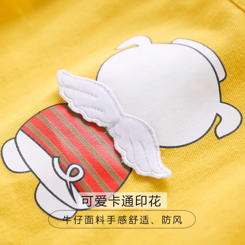 

aby boys and girls coat 4-8 years old children's fashion jacket spring Cartoon hooded jacket children's windbreaker