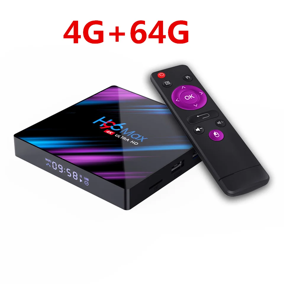 4G 64G H96 MAX RK3318 Smart tv Box Android 9,0 4 ГБ 32 ГБ 64 Гб медиаплеер 4K Google голосовой помощник Netflix Youtube H96 Макс 2GB16GB - Цвет: 4G 64G