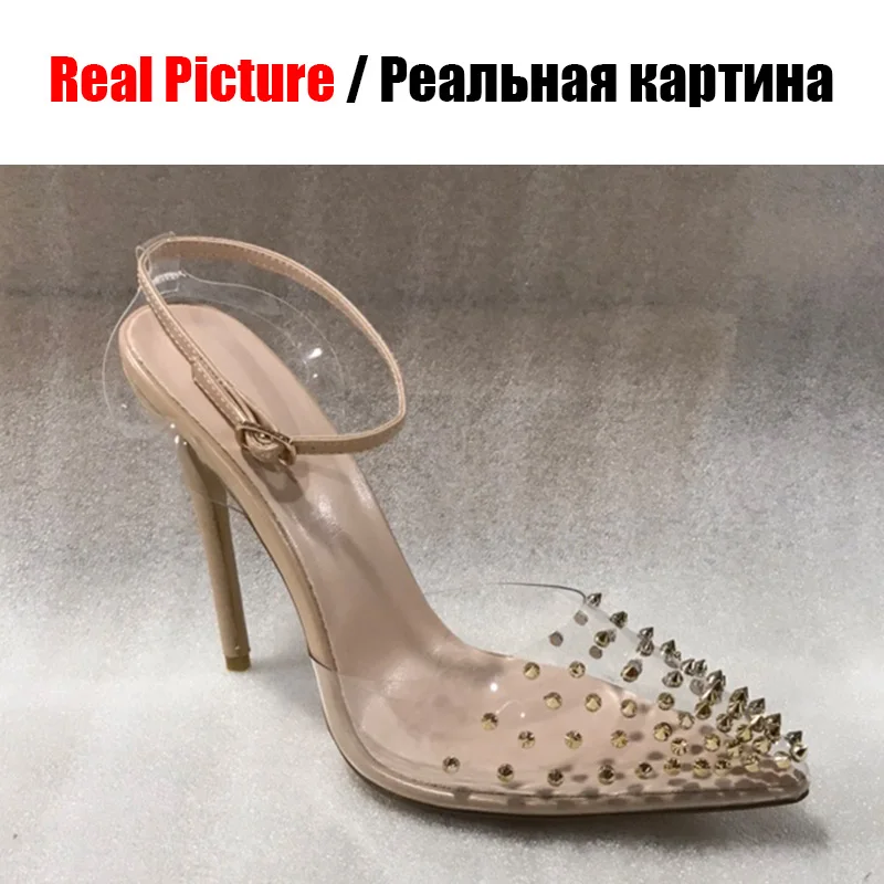 Женские туфли с ремешком на щиколотке тонком высоком каблуке 12 см|Боссоножки и