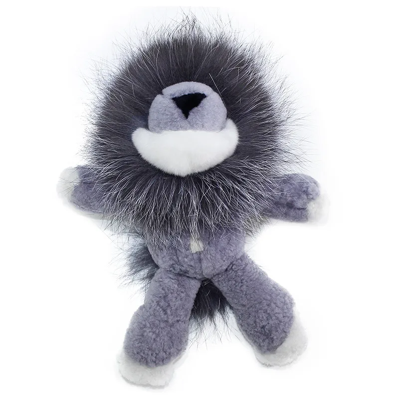 Кулон в виде меха лисы Маленькая подвеска льва из австрийской шерсти мешочек