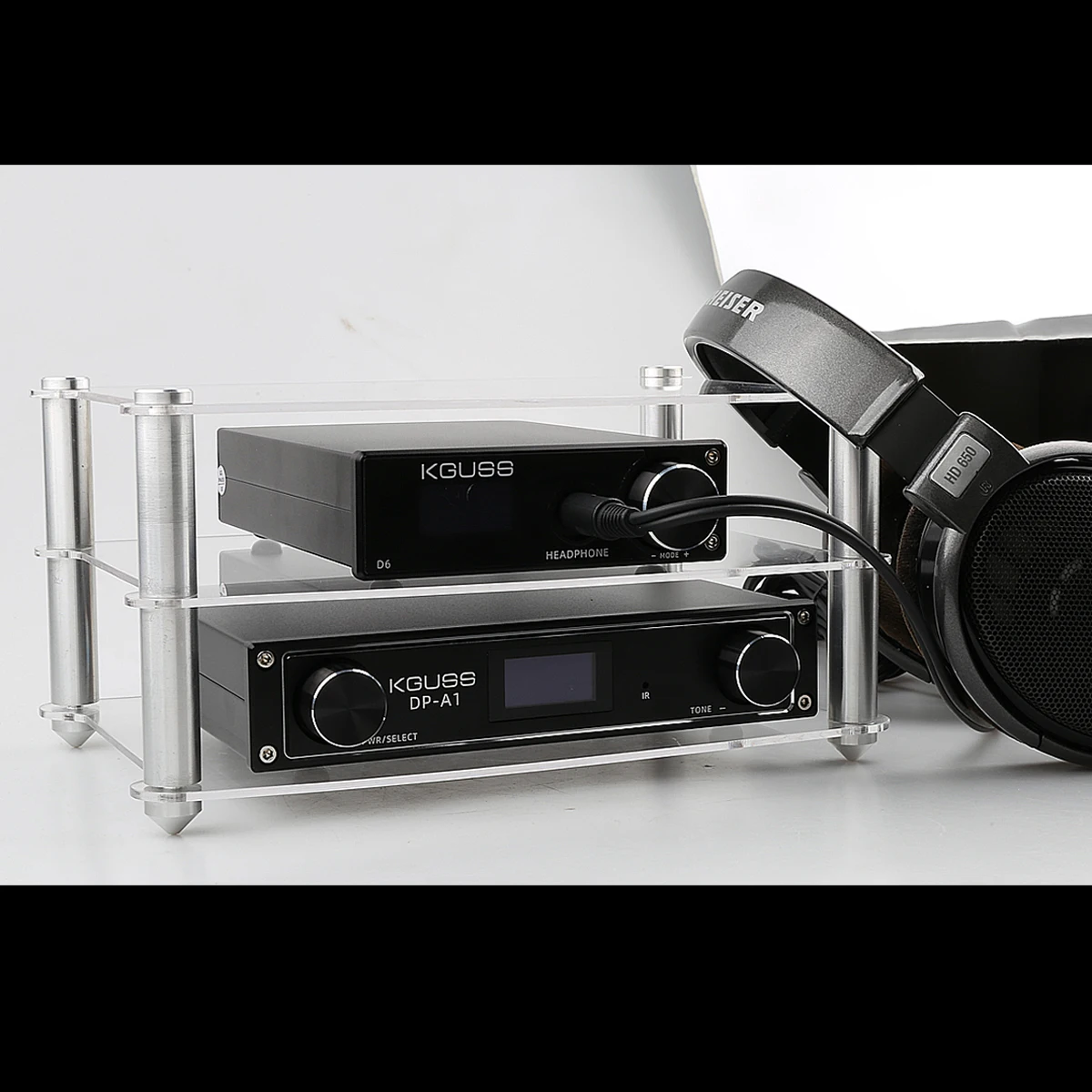 KGUSS ES8 эксклюзивные акриловые рамки Hi Fi усилитель декодер усилителя рама для