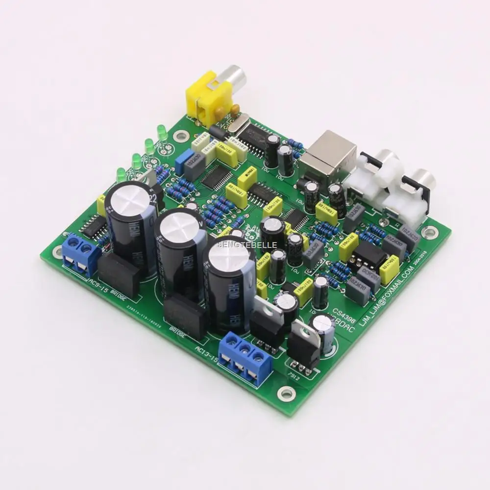 Плата DAC/kit DIY CS8416 + CS4398 плата Hi Fi аудио декодера с поддержкой USB коаксиального