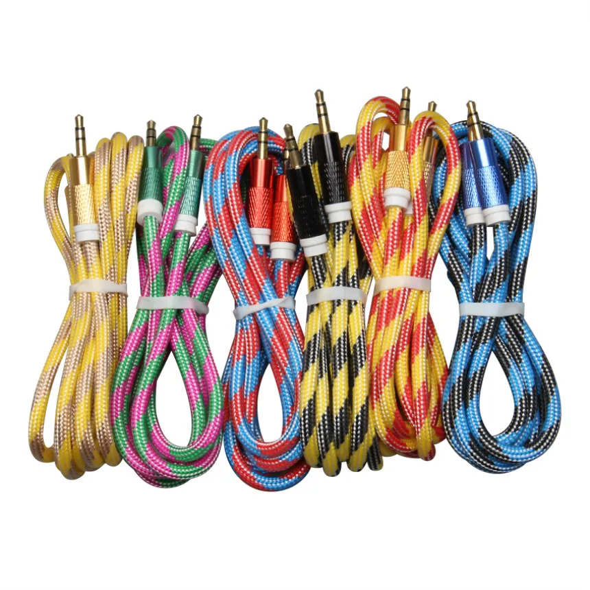 

3.5mm Auxiliary Aux Extension Audio Cable Jack Male to Male Kabel Stereo Cord 1.5m for Car Speaker For iPhone Samsung MP3