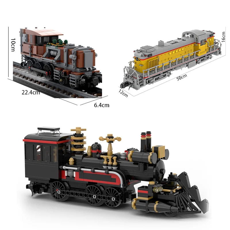 

Rail Vehicle Mosaic Building Blocks MOC-41639 Brinquedos Blocks Children's Educational Montessori Diy Birthday Toy Gift