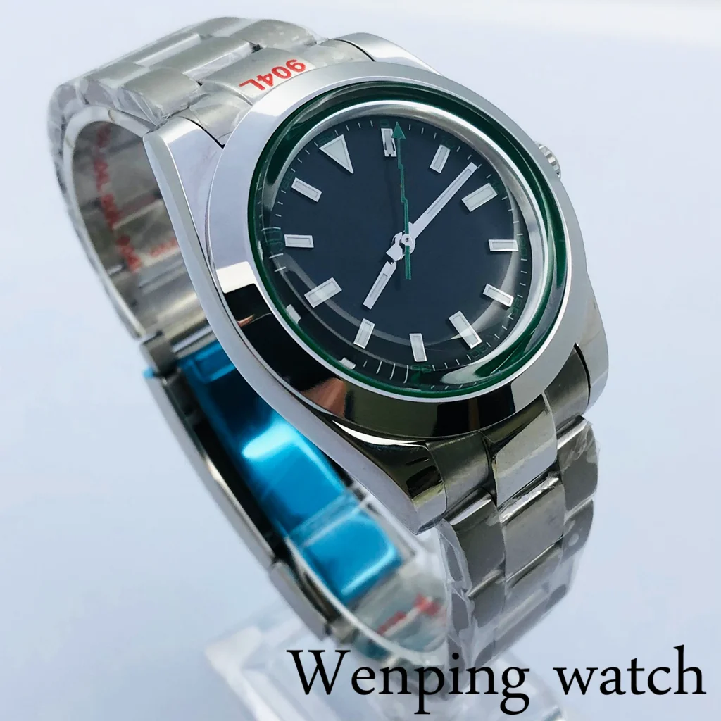 Часы мужские механические водонепроницаемые без логотипа 39 мм