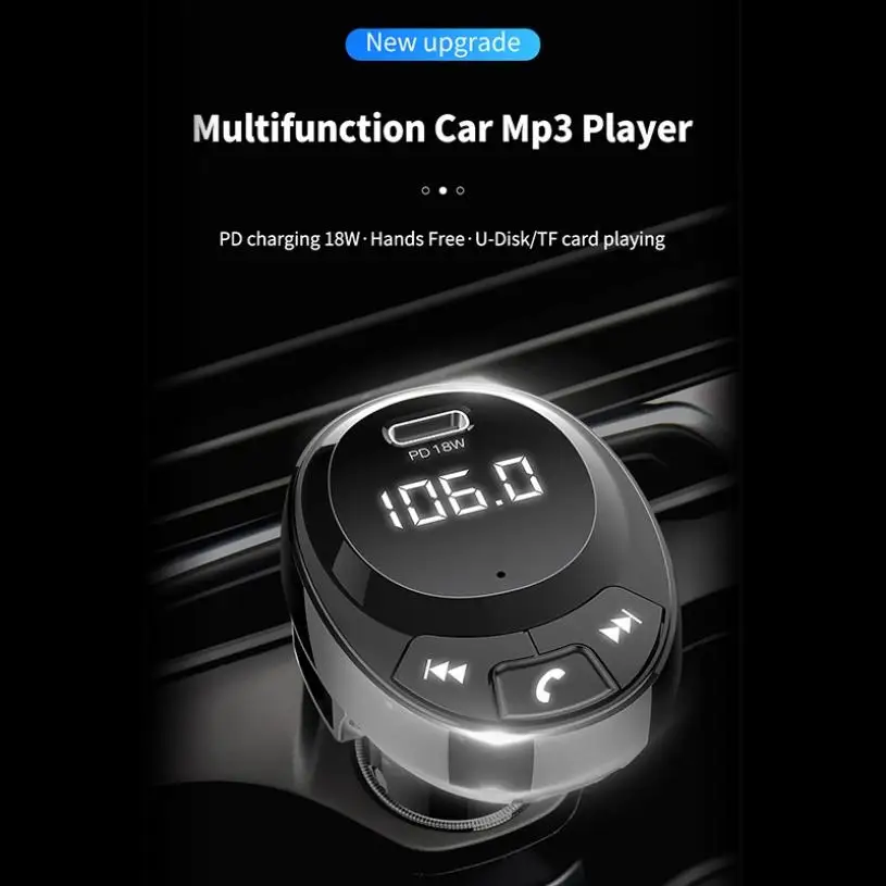 Высокое качество fm-передатчик Bluetooth приемник автомобильный комплект fm-модулятор MP3 плеер USB 3.1A быстрое зарядное устройство Micro SD TF воспроизведение музыки