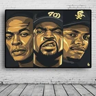 NWA, хип-хоп, фотообои со звездами, кубиками льда, холст, плакаты и принты, рисунки со звездами, искусство, Декор для дома