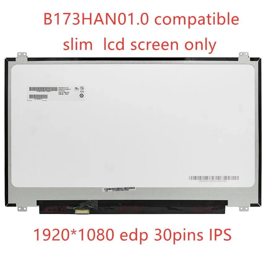 Экран 17,3 дюйма 1920x1080 eDP ips B173HAN01 B173HAN01.0 B173HAN01.1 LP173WF4 SPF1 для ноутбука lenovo Y70, ЖК-дисплей, матрица Экран 17,3 дюйма 1920x1080 eDP ips B173HAN01 B173HAN01.0 B173HAN01.1 LP173WF4 SPF1 для ноутбука lenovo Y70, ЖК-дисплей, матрица