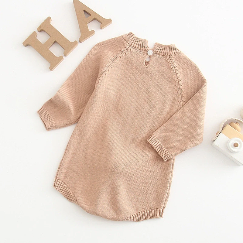 LILIGIRL Newborn Baby Girl Cartoo Rabbit Knitting Sweater Tops Autumn Romper Bodysuit Clothing |