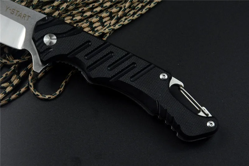 Складные Ножи С флиппером Y-START Woodpecker LK5020 лезвие 440C рукоятка G10 охотничий острый