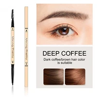 waterproof eyebrow pencil with brush brown black eye brow pen make up sweat proof natural finish cosmetics