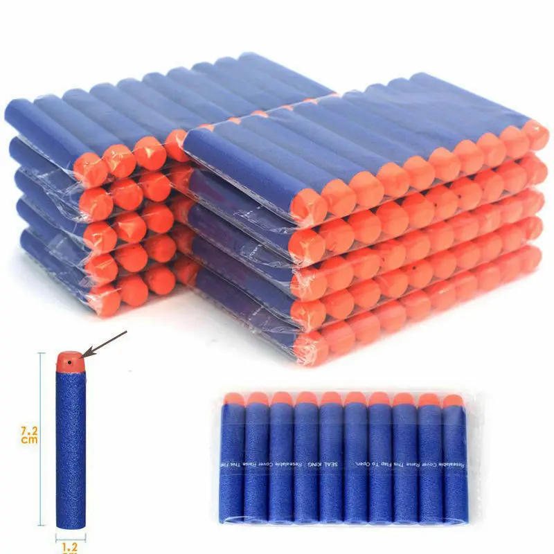 

50-400pcs Toy Gun Darts Pack Elite Gun Soft Refill Bullets