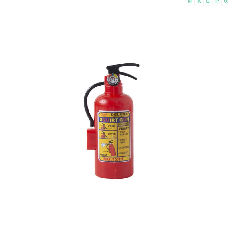 

Children's creative whole person funny simulation fire extinguisher shape water spray gun stall square hot selling water toys wh