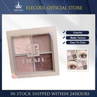 Цветков персикового дерева четырех-минеральный краситель, тени для век, палитра, бабушка золы, город матовое стекло с перламутровым эффектом макияж темно дымчатого макияжа TSML1