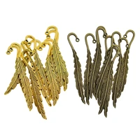 10 pcs antique metal bookmarks hooks beads book marks jewelry making findings diy pendant necklace