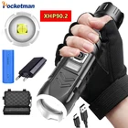 Самый мощный светодиодный фонарик XHP90 XHP50 USB Перезаряжаемый светодиодный фонарь с зумом для использования 18650 26650 для кемпинга, охоты