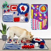 7450cm pet dog puzzle toys slow feeding food mat training foraging sniffing mat funny cat toys snuffelmat feeder pad