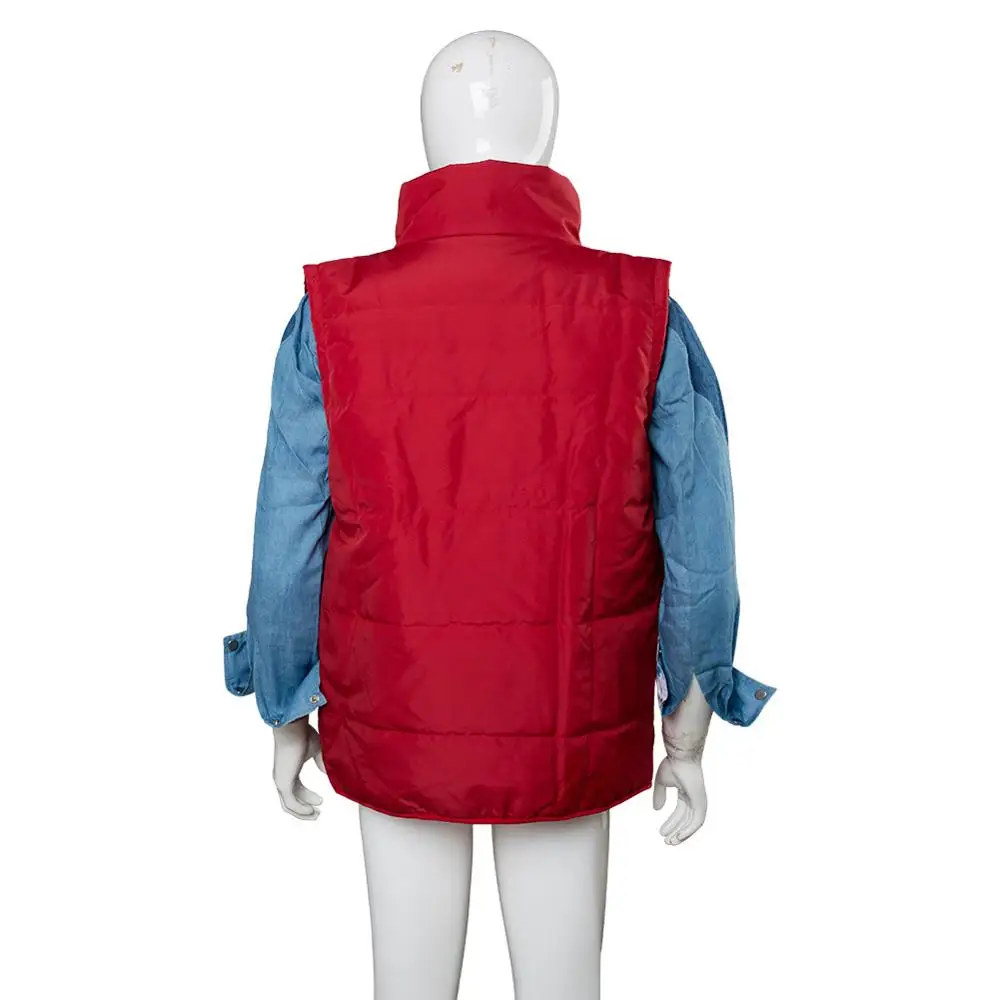 Back To The Future Косплэй костюм Jr Симус Марти жилет макфлая пальто костюм|Игровые