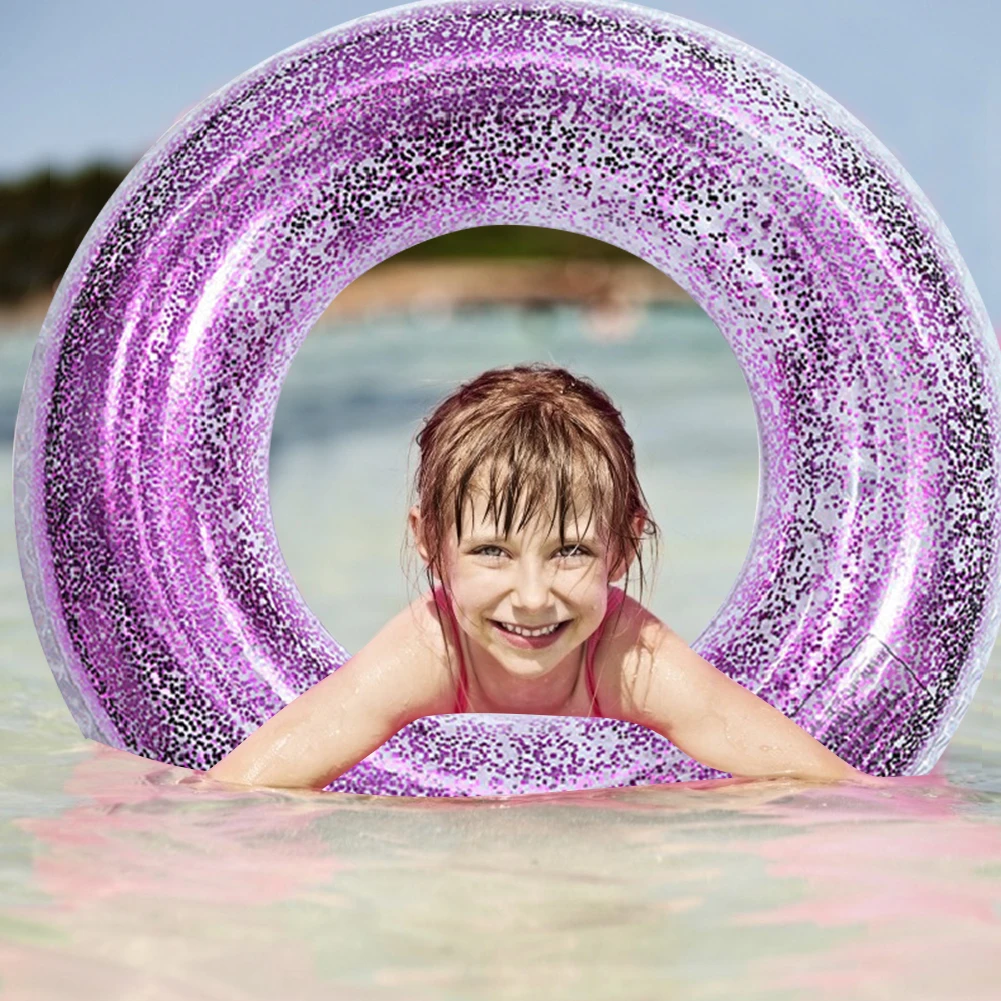 

Sequin Swimming Ring Round Inflatable Pool Floating Circle for Kids Adults Swimming Mattress Swimming Pool Toys Water Seat