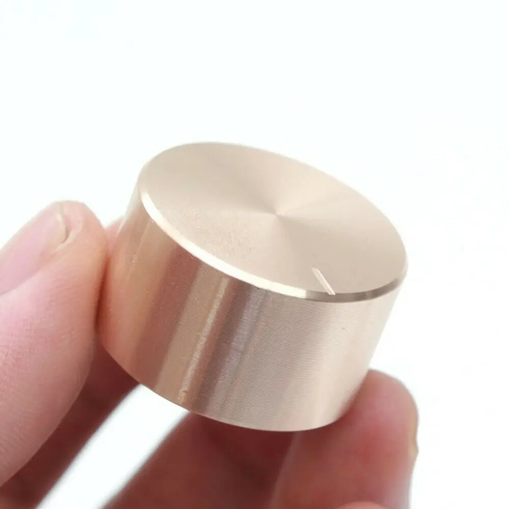 Потенциометр 26x17 мм GHH розовое золото поворотный регулятор громкости 6 колпачок