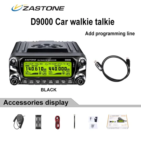 Автомобильная рация Zastone D9000, 50 Вт, UHF/VHF, 136-174/400-520 МГц