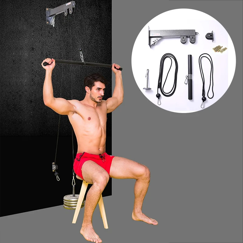 Новинка штанги для бодибилдинга шкив кабель домашний тренажер силовых