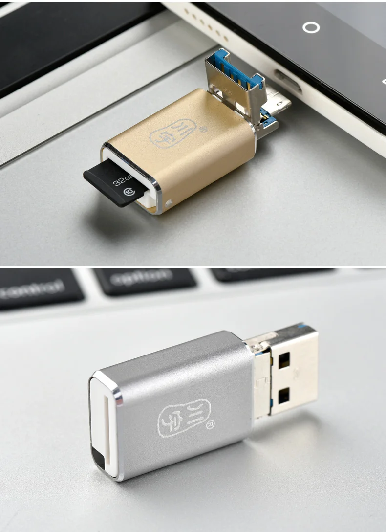 Kawau USB 3,0 Microsd кард-ридер поддерживает до 256 ГБ с SD MS кард-ридер C326 высокое качество скорость для мобильного телефона