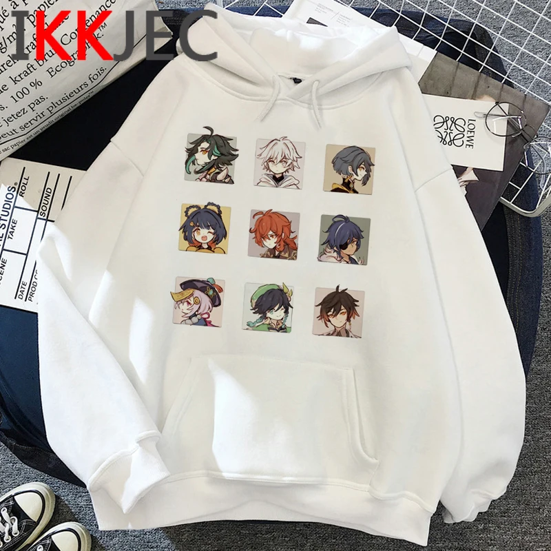 

genshin impact hoodies women printed 2021 grunge female clothing printed