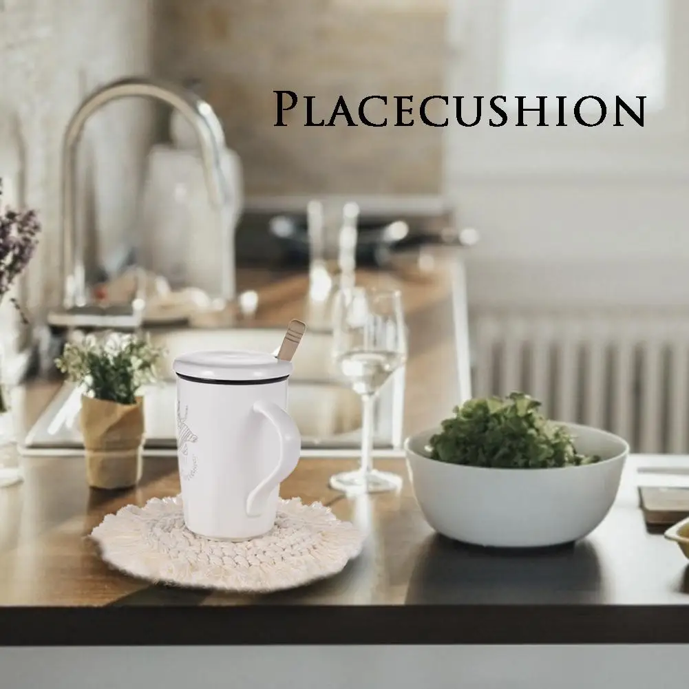 Северная Европа макраме Кубок коврик Богемия Скатерть Коврик для стола ручной