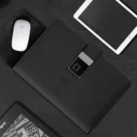 Кожаный блокнот со сканером отпечатков пальцев#2