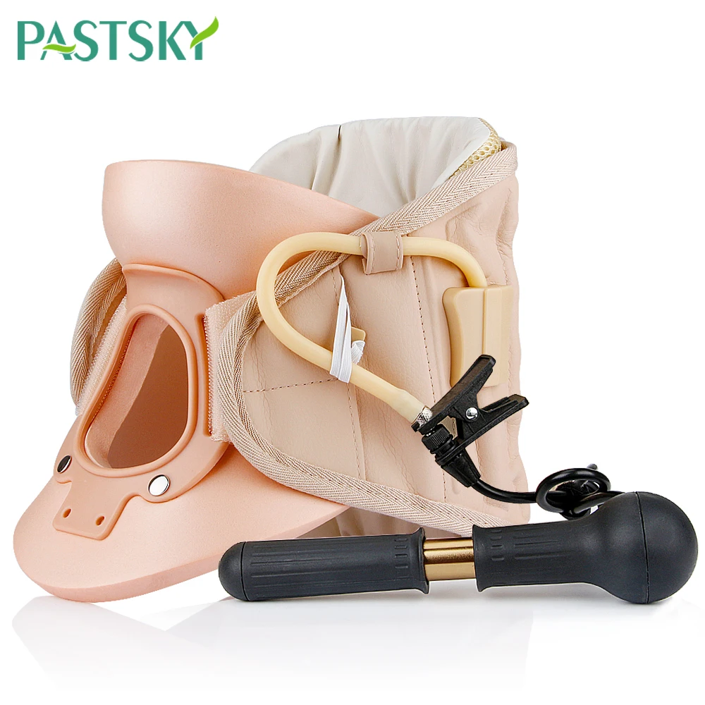 Надувной шейный ошейник массажер для шеи и приспособление коррекции